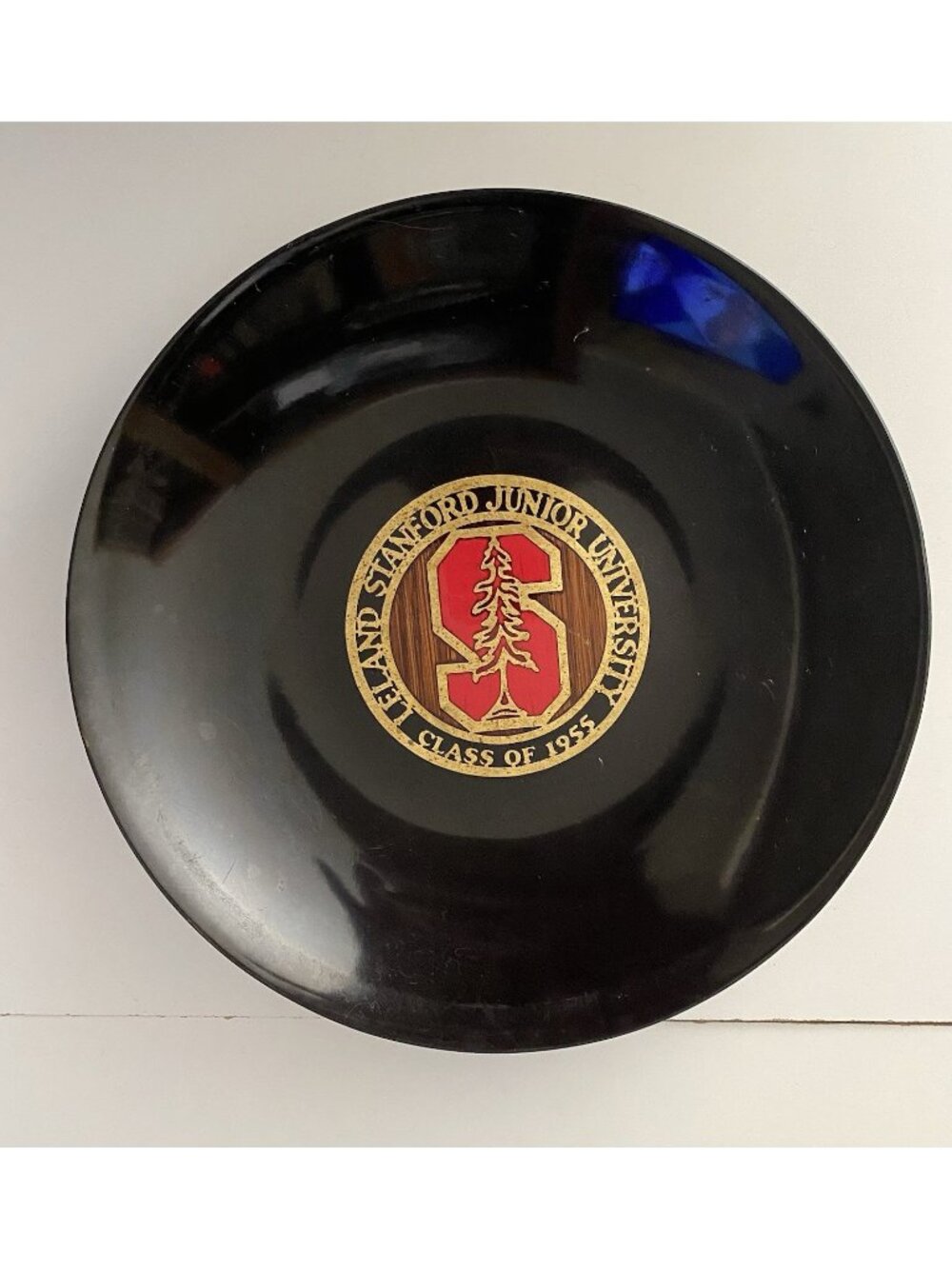 Set Of 4 Couroc Of Monterey Bowls 7.3/4” Inlaid With Stanford 1955 Alumni Emblem